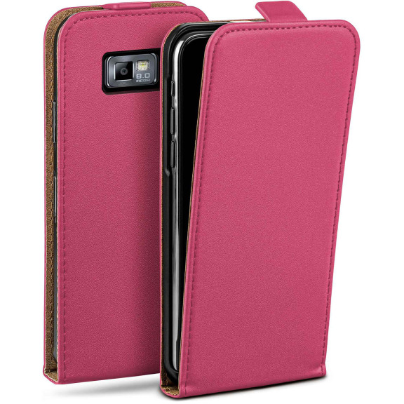 moex Flip Case Samsung Galaxy S2 Plus Klapphülle Leder Optik – Weiteres Produktbild 1
