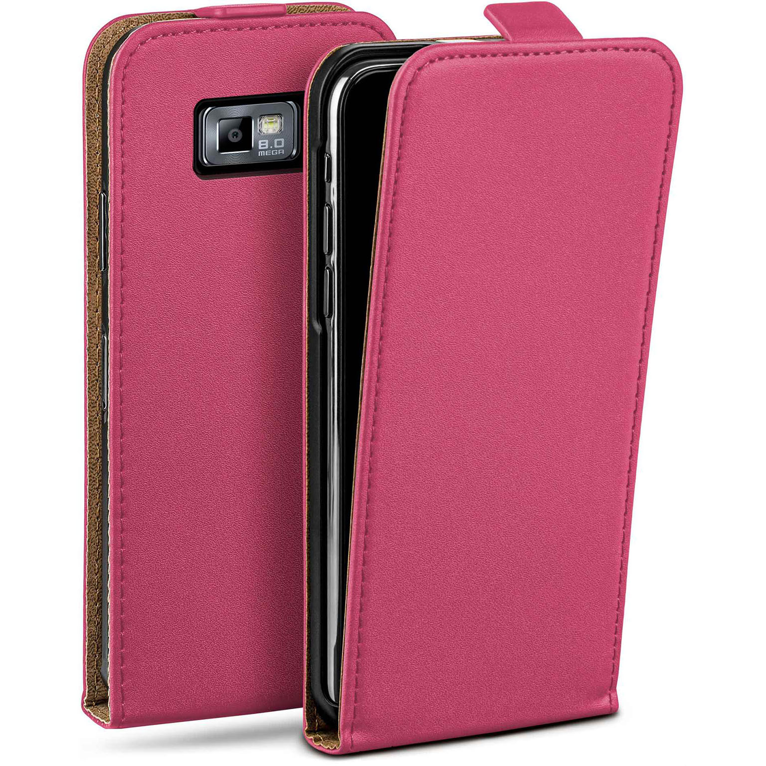moex Flip Case Samsung Galaxy S2 Plus Klapphülle Leder Optik – Weiteres Produktbild 1 moex Flip Case Samsung Galaxy S2 Plus Klapphülle Leder Optik – Weiteres Produktbild 1