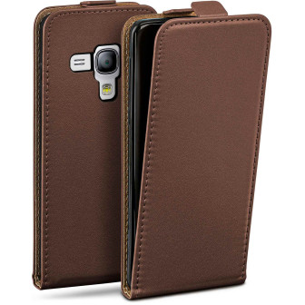 moex moex Flip Case Samsung Galaxy S3 Mini Klapphülle Leder Optik – Oxide-Brown