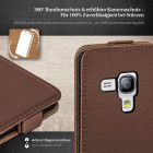 moex Flip Case Samsung Galaxy S3 Mini Klapphülle Leder Optik – Weiteres Produktbild 3
