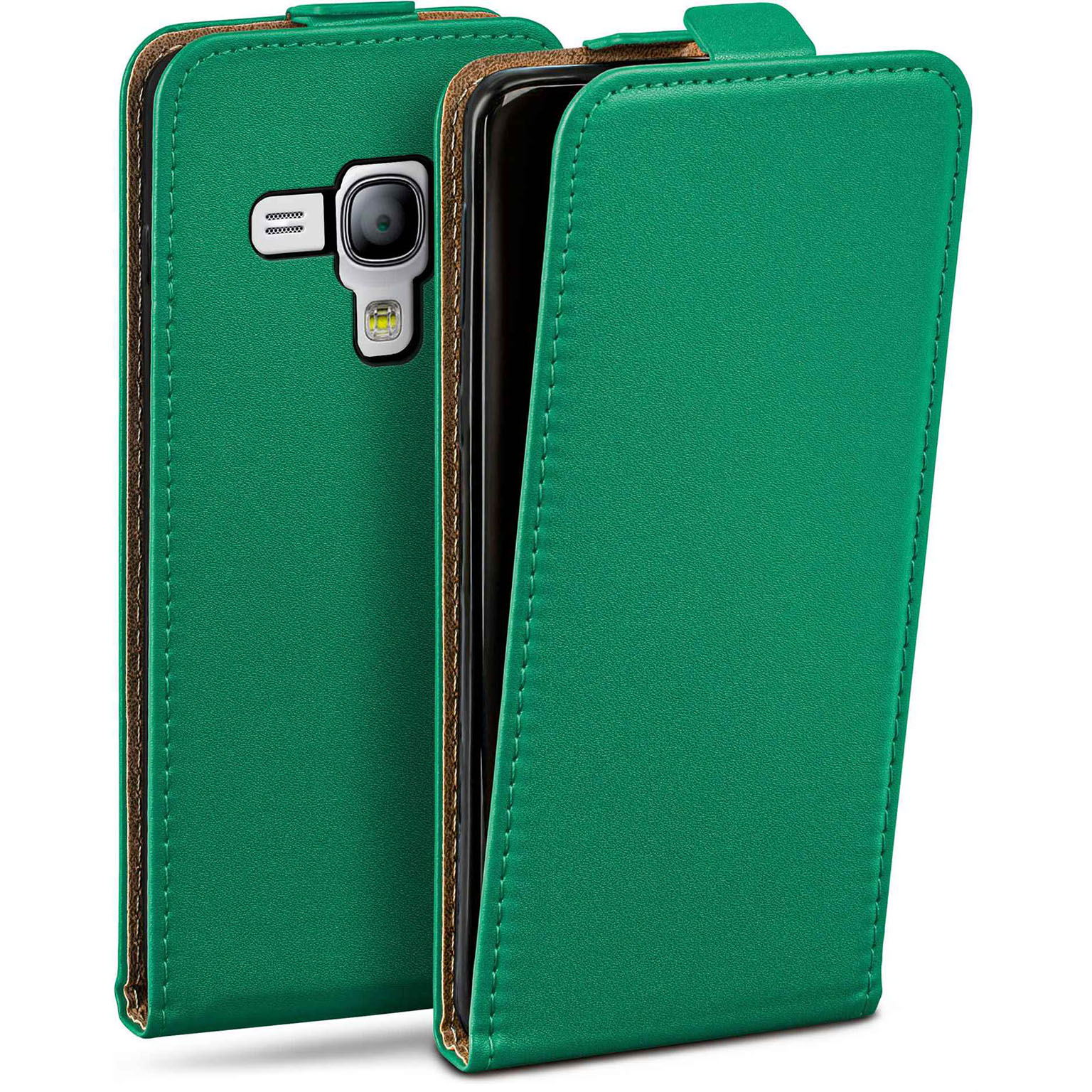 moex Flip Case Samsung Galaxy S3 Mini Klapphülle Leder Optik – Weiteres Produktbild 1 moex Flip Case Samsung Galaxy S3 Mini Klapphülle Leder Optik – Weiteres Produktbild 1