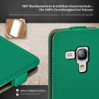 moex Flip Case Samsung Galaxy S3 Mini Klapphülle Leder Optik – Weiteres Produktbild 3