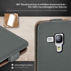 moex Flip Case Samsung Galaxy S3 Mini Klapphülle Leder Optik – Produktbild 3