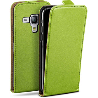moex Flip Case Samsung Galaxy S3 Mini Klapphülle Leder Optik – Lime-Green moex Flip Case Samsung Galaxy S3 Mini Klapphülle Leder Optik – Lime-Green