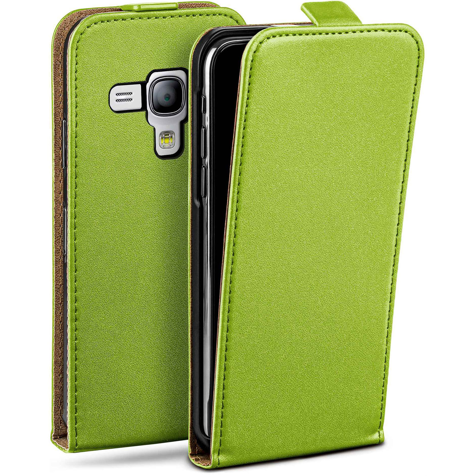 moex Flip Case Samsung Galaxy S3 Mini Klapphülle Leder Optik – Weiteres Produktbild 1 moex Flip Case Samsung Galaxy S3 Mini Klapphülle Leder Optik – Weiteres Produktbild 1