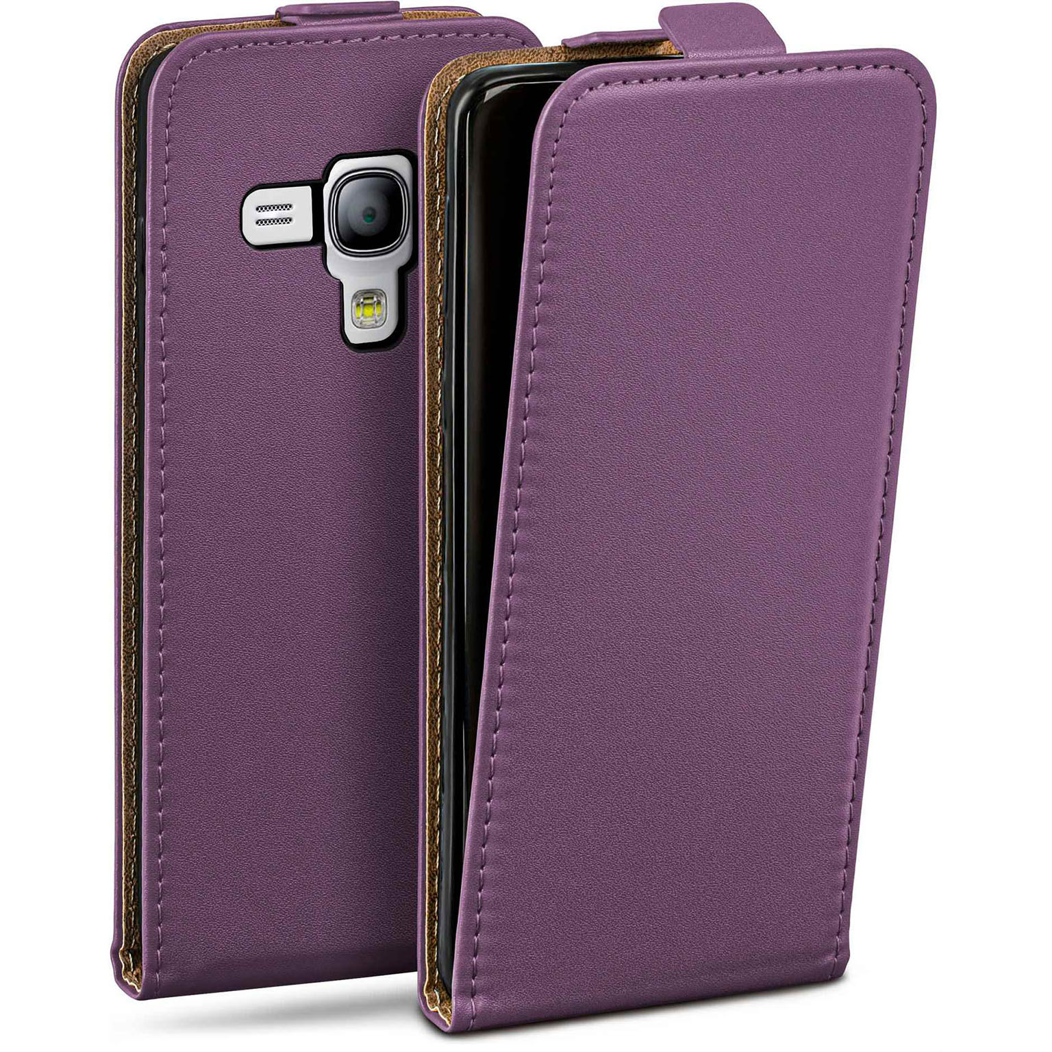 moex Flip Case Samsung Galaxy S3 Mini Klapphülle Leder Optik Hauptbild