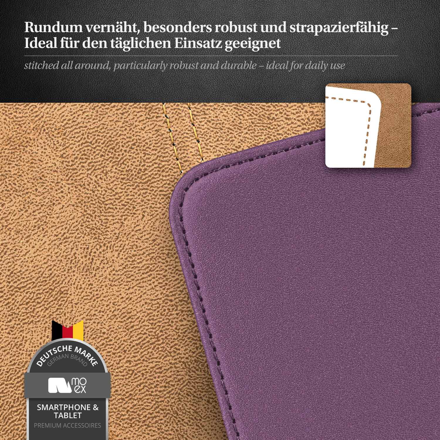 moex Flip Case Samsung Galaxy S3 Mini Klapphülle Leder Optik – Weiteres Produktbild 4