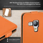 moex Flip Case Samsung Galaxy S3 Mini Klapphülle Leder Optik – Produktbild 3