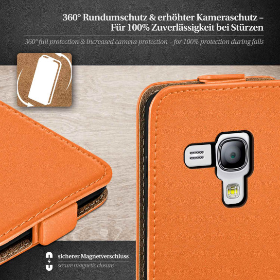 moex Flip Case Samsung Galaxy S3 Mini Klapphülle Leder Optik – Weiteres Produktbild 3
