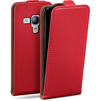 moex moex Flip Case Samsung Galaxy S3 Mini Klapphülle Leder Optik – Blazing-Red