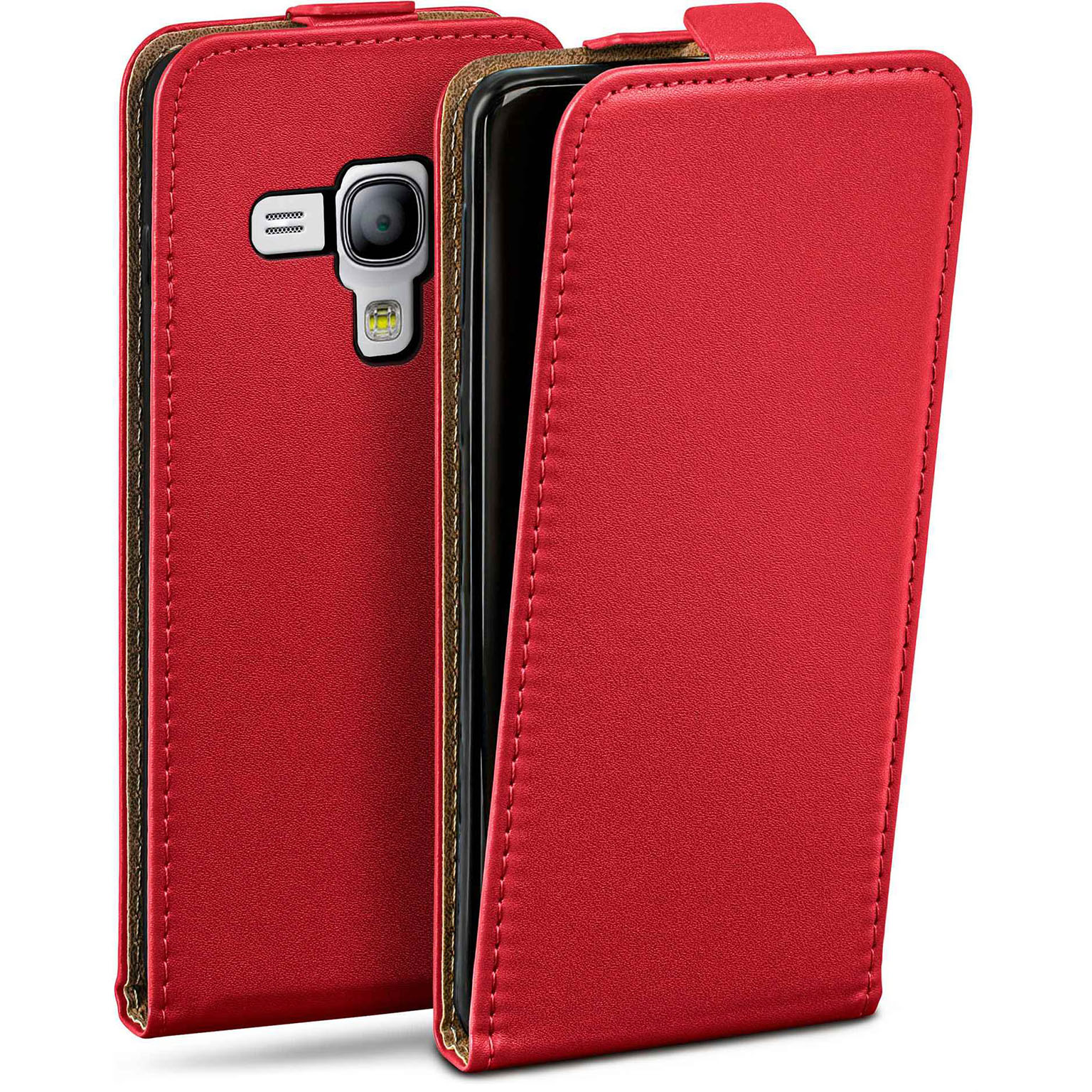 moex Flip Case Samsung Galaxy S3 Mini Klapphülle Leder Optik – Weiteres Produktbild 1 moex Flip Case Samsung Galaxy S3 Mini Klapphülle Leder Optik – Weiteres Produktbild 1
