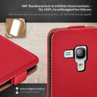 moex Flip Case Samsung Galaxy S3 Mini Klapphülle Leder Optik – Weiteres Produktbild 3