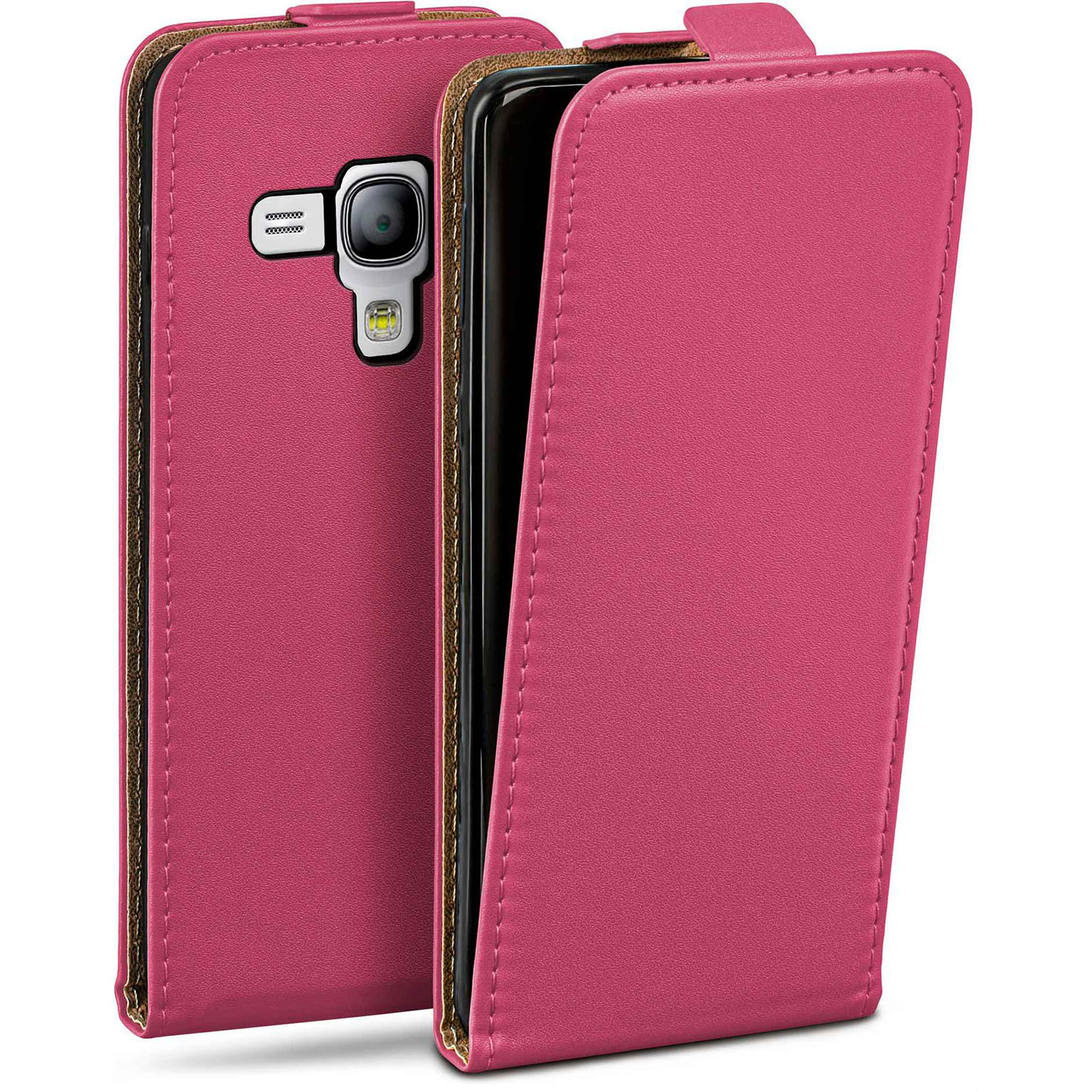 moex Flip Case Samsung Galaxy S3 Mini Klapphülle Leder Optik – Weiteres Produktbild 1 moex Flip Case Samsung Galaxy S3 Mini Klapphülle Leder Optik – Weiteres Produktbild 1