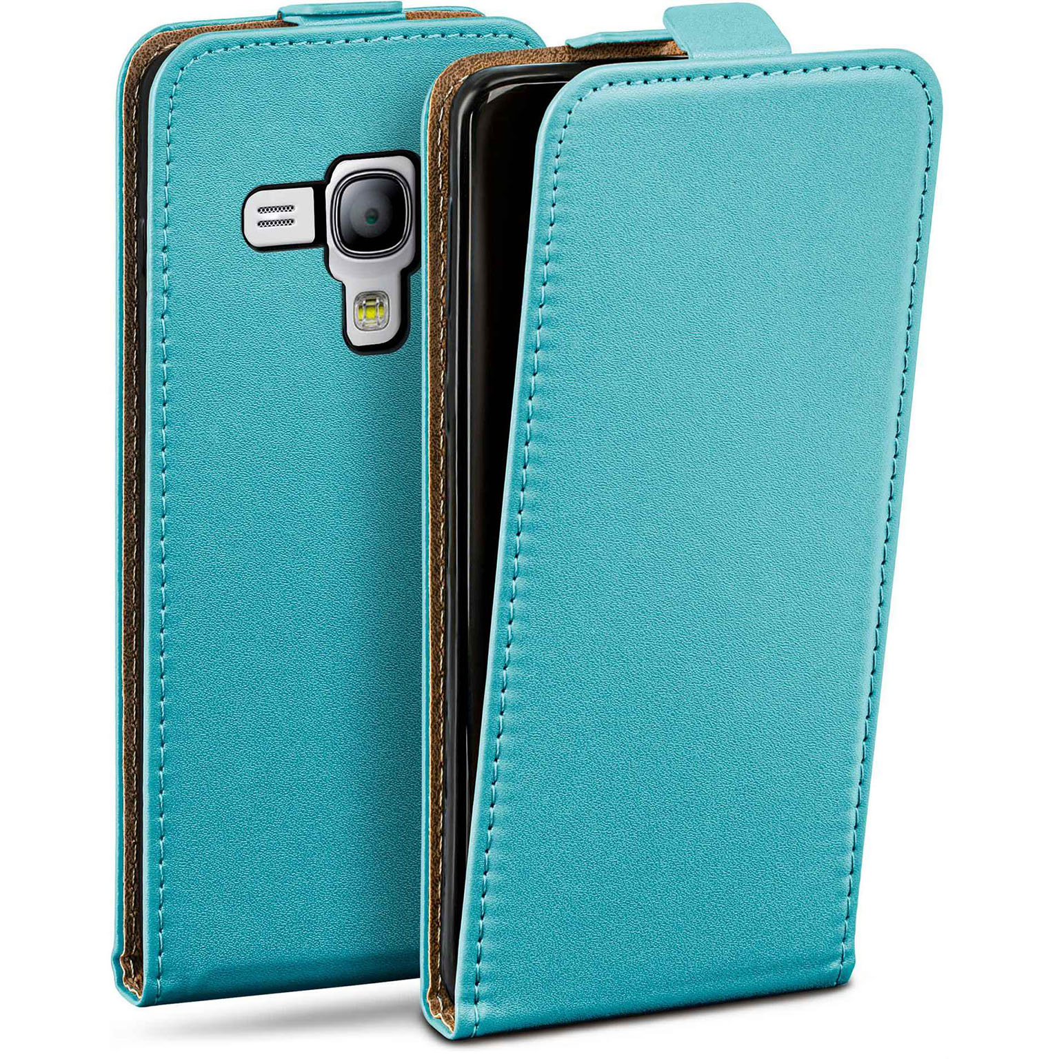 moex Flip Case Samsung Galaxy S3 Mini Klapphülle Leder Optik – Weiteres Produktbild 1 moex Flip Case Samsung Galaxy S3 Mini Klapphülle Leder Optik – Weiteres Produktbild 1