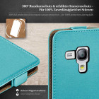 moex Flip Case Samsung Galaxy S3 Mini Klapphülle Leder Optik – Weiteres Produktbild 3