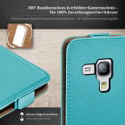 moex Flip Case Samsung Galaxy S3 Mini Klapphülle Leder Optik – Produktbild 3