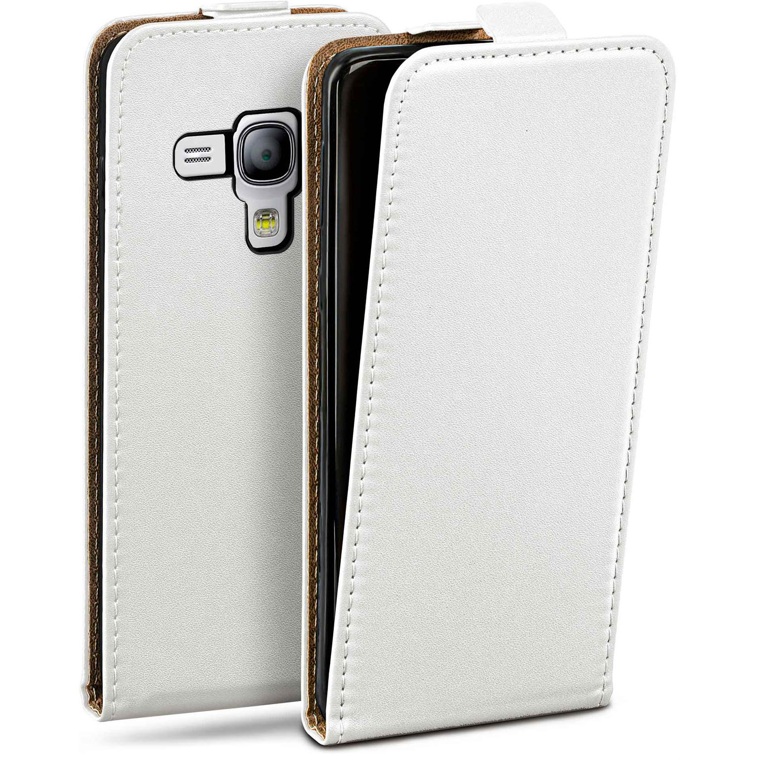moex Flip Case Samsung Galaxy S3 Mini Klapphülle Leder Optik – Weiteres Produktbild 1 moex Flip Case Samsung Galaxy S3 Mini Klapphülle Leder Optik – Weiteres Produktbild 1