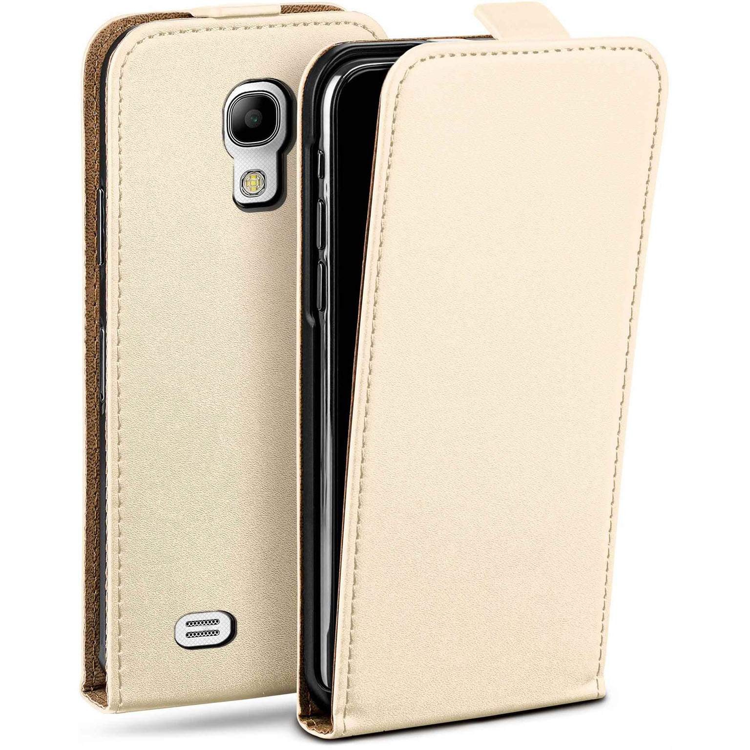 moex Flip Case Samsung Galaxy S4 Mini Klapphülle Leder Optik Hauptbild