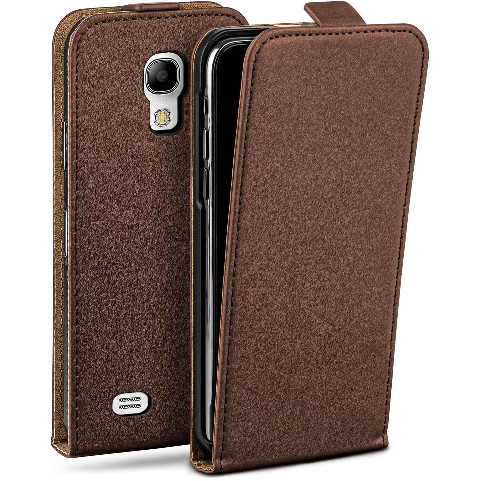 moex Flip Case Samsung Galaxy S4 Mini Klapphülle Leder Optik Hauptbild