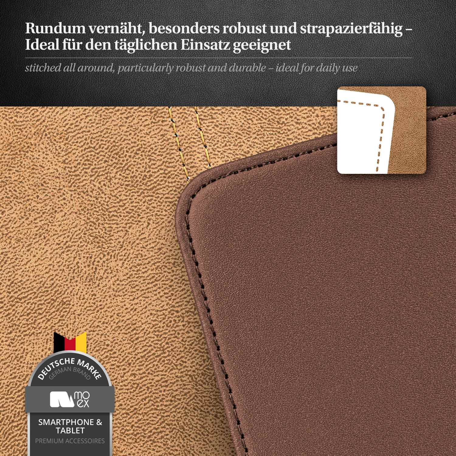 moex Flip Case Samsung Galaxy S4 Mini Klapphülle Leder Optik – Weiteres Produktbild 4