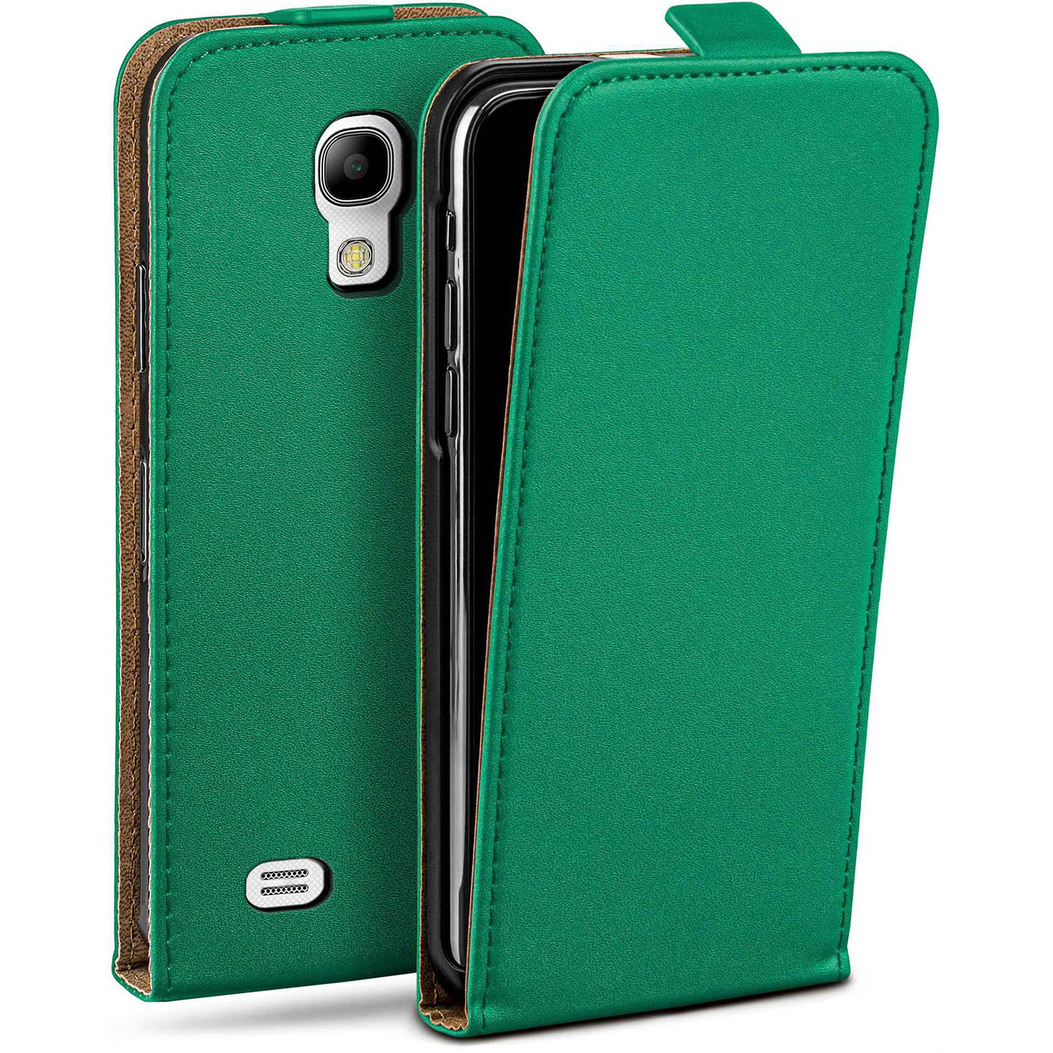 moex Flip Case Samsung Galaxy S4 Mini Klapphülle Leder Optik Hauptbild