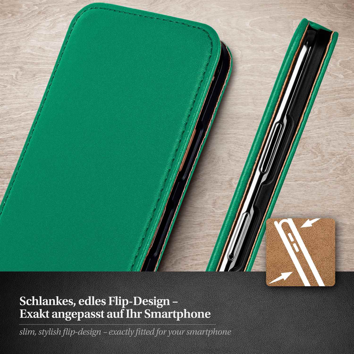 moex Flip Case Samsung Galaxy S4 Mini Klapphülle Leder Optik – Weiteres Produktbild 1