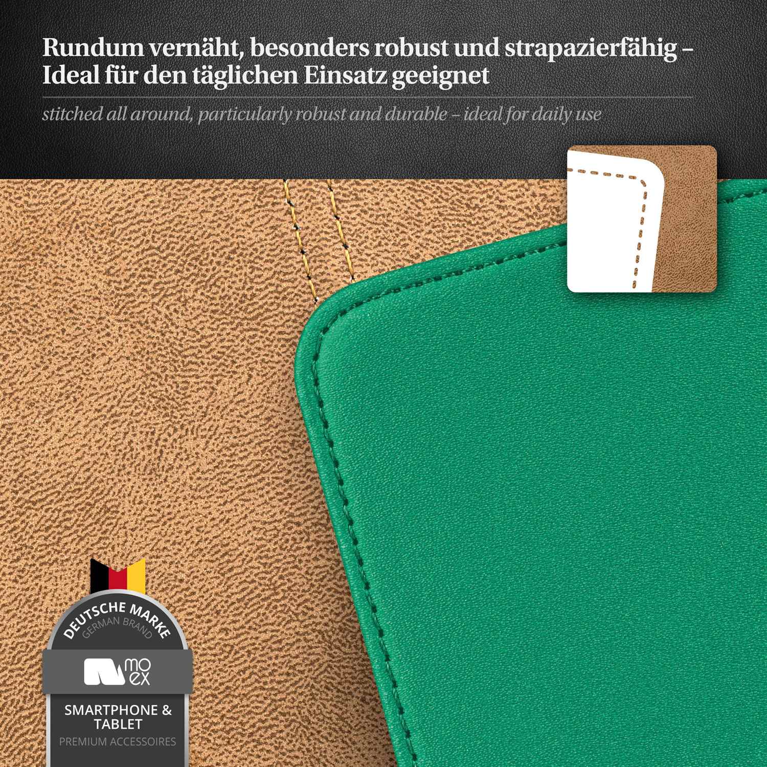 moex Flip Case Samsung Galaxy S4 Mini Klapphülle Leder Optik – Weiteres Produktbild 4