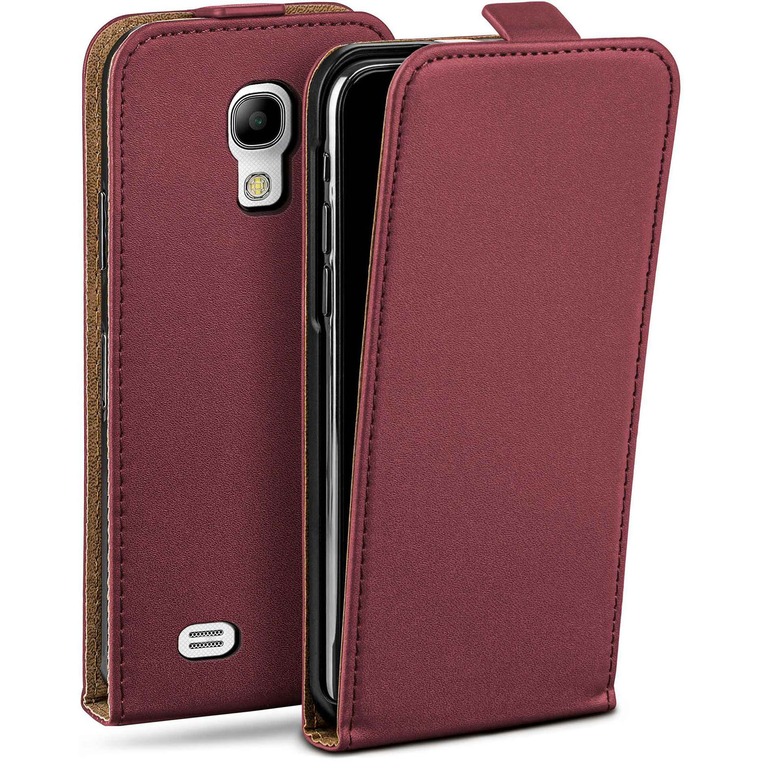 moex Flip Case Samsung Galaxy S4 Mini Klapphülle Leder Optik Hauptbild