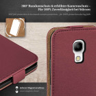 moex Flip Case Samsung Galaxy S4 Mini Klapphülle Leder Optik – Weiteres Produktbild 3