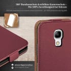 moex Flip Case Samsung Galaxy S4 Mini Klapphülle Leder Optik – Weiteres Produktbild 3