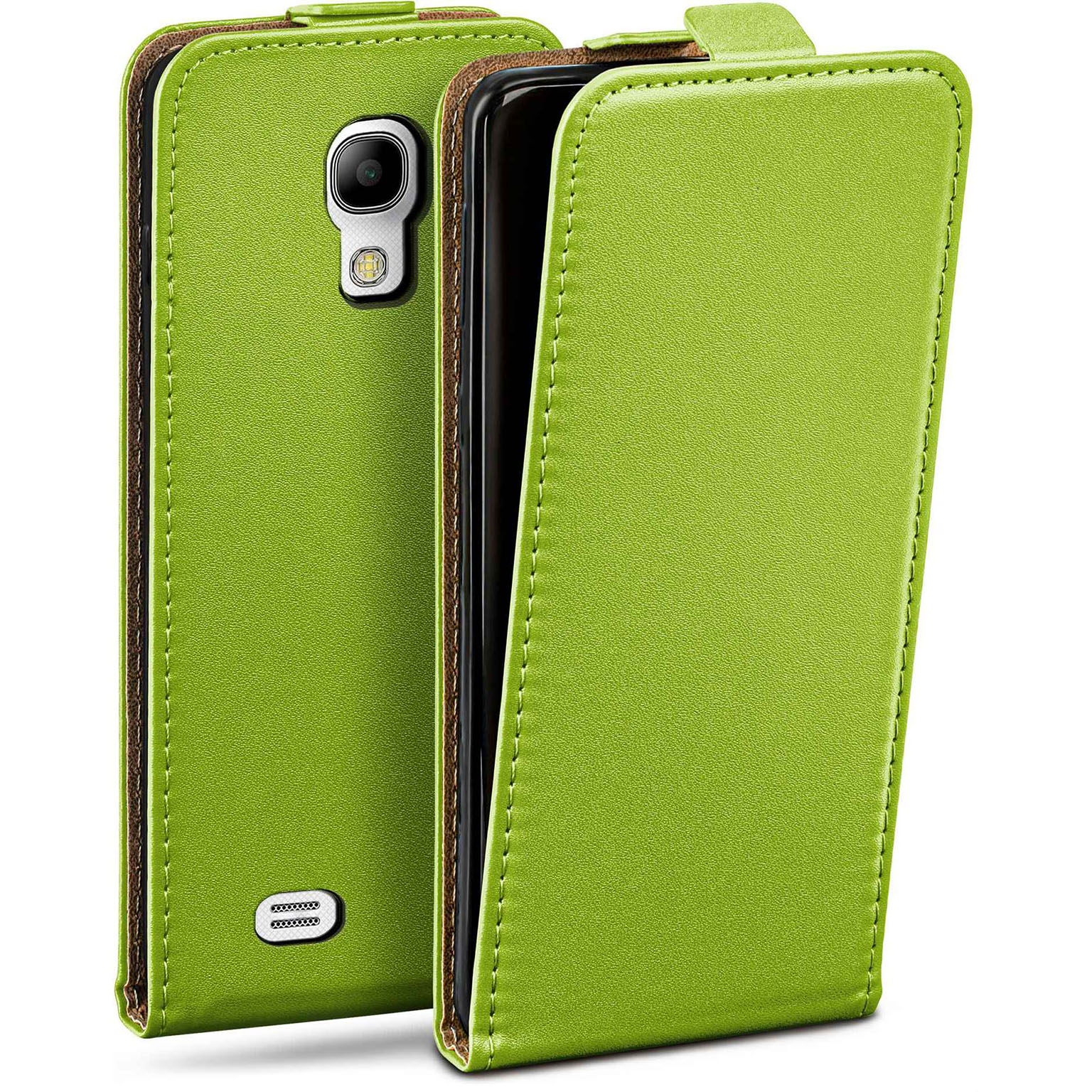 moex Flip Case Samsung Galaxy S4 Mini Klapphülle Leder Optik Hauptbild