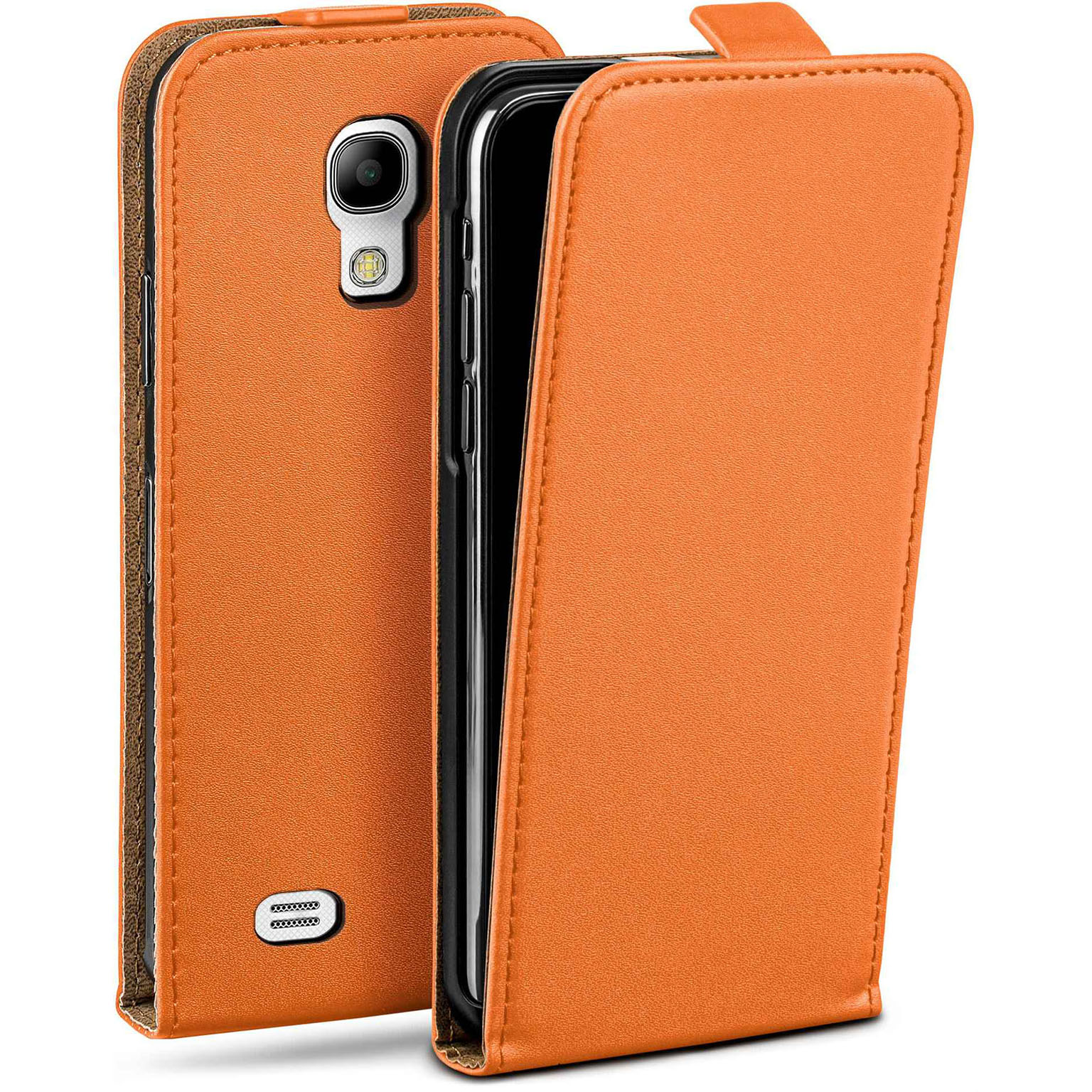 moex Flip Case Samsung Galaxy S4 Mini Klapphülle Leder Optik Hauptbild