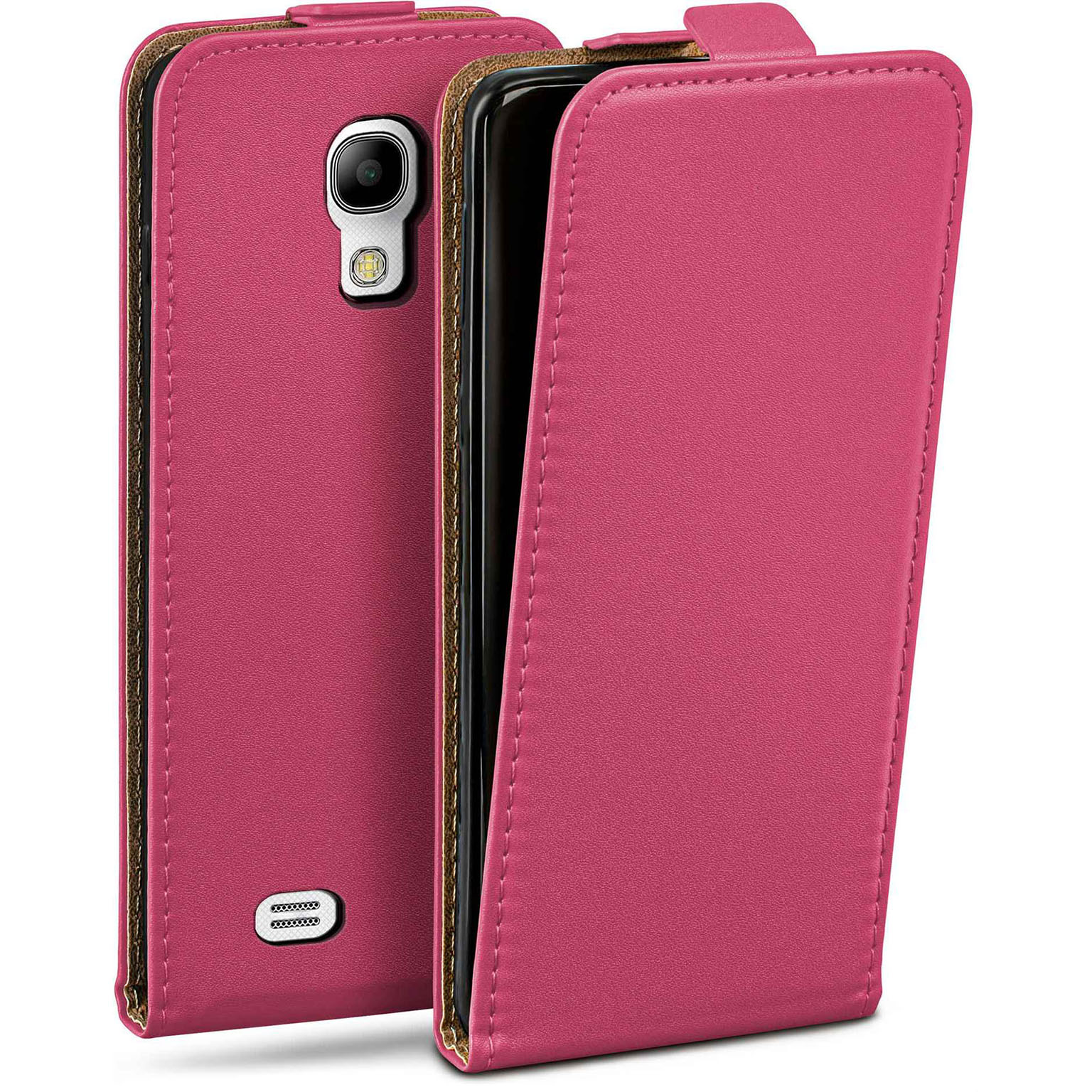 moex Flip Case Samsung Galaxy S4 Mini Klapphülle Leder Optik Hauptbild