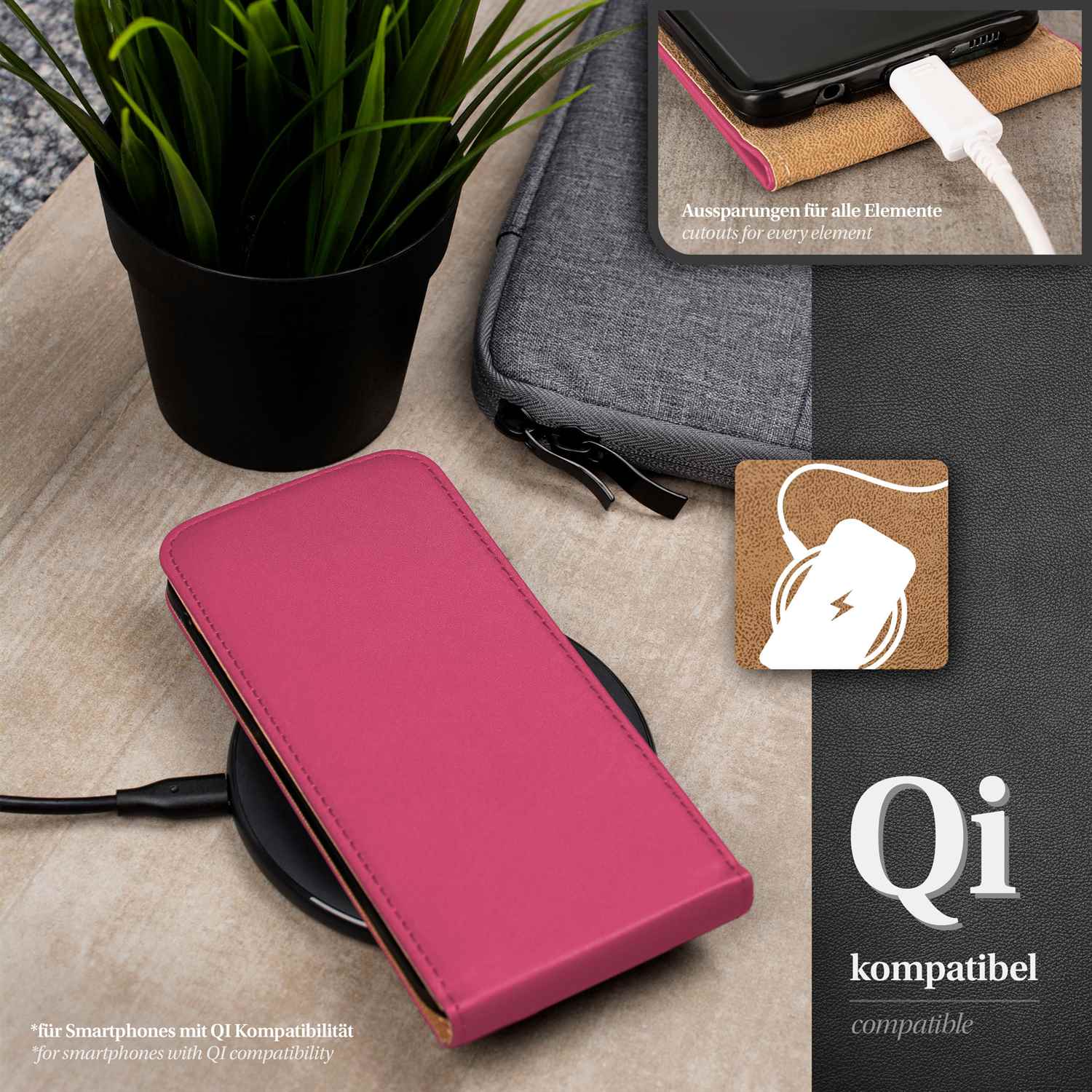 moex Flip Case Samsung Galaxy S4 Mini Klapphülle Leder Optik – Weiteres Produktbild 5