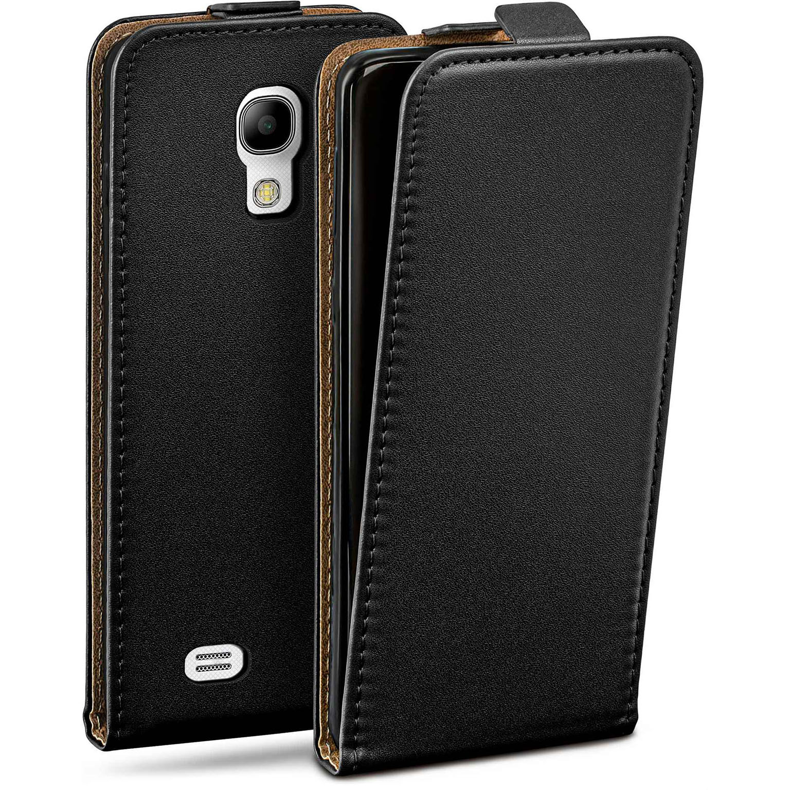 moex Flip Case Samsung Galaxy S4 Mini Klapphülle Leder Optik – undefined
