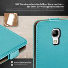 moex Flip Case Samsung Galaxy S4 Mini Klapphülle Leder Optik – Weiteres Produktbild 3