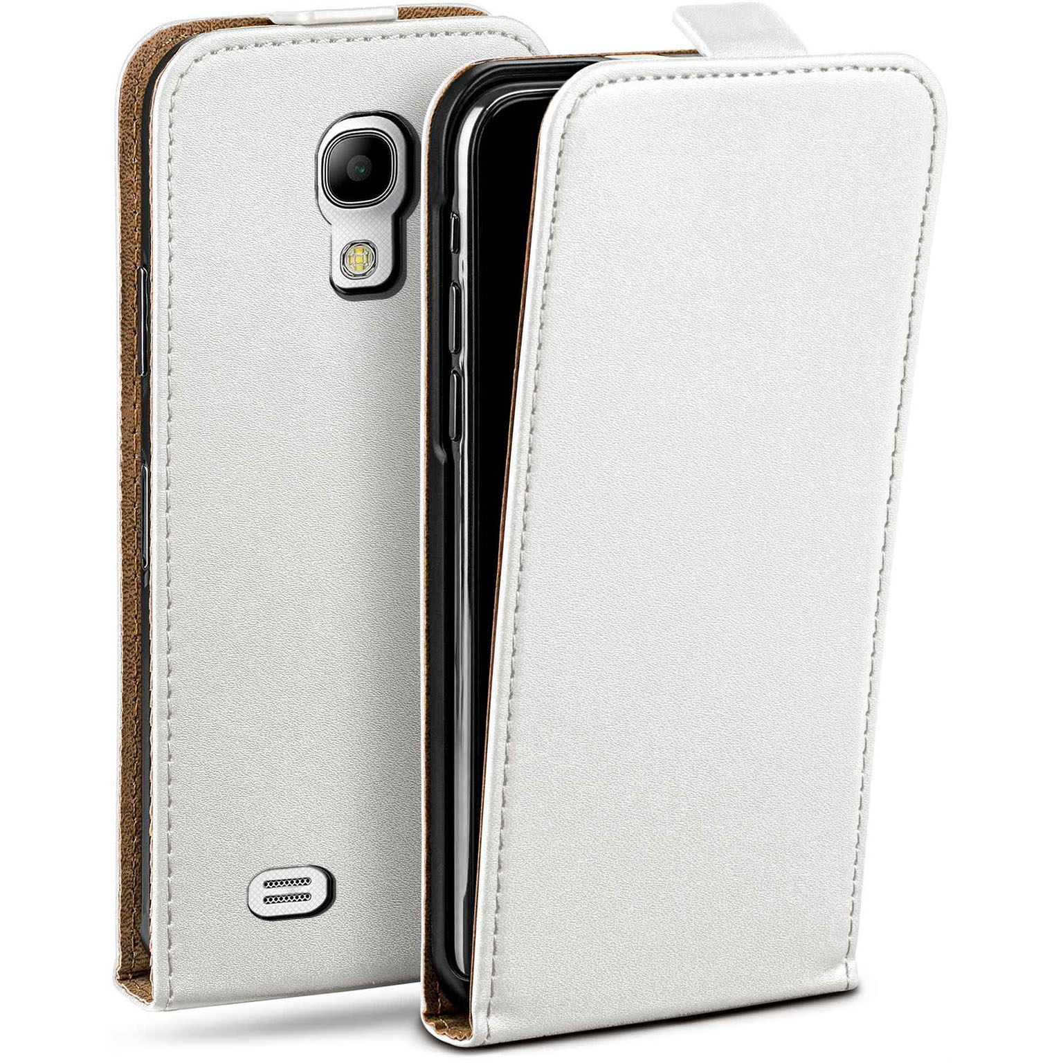 moex Flip Case Samsung Galaxy S4 Mini Klapphülle Leder Optik Hauptbild