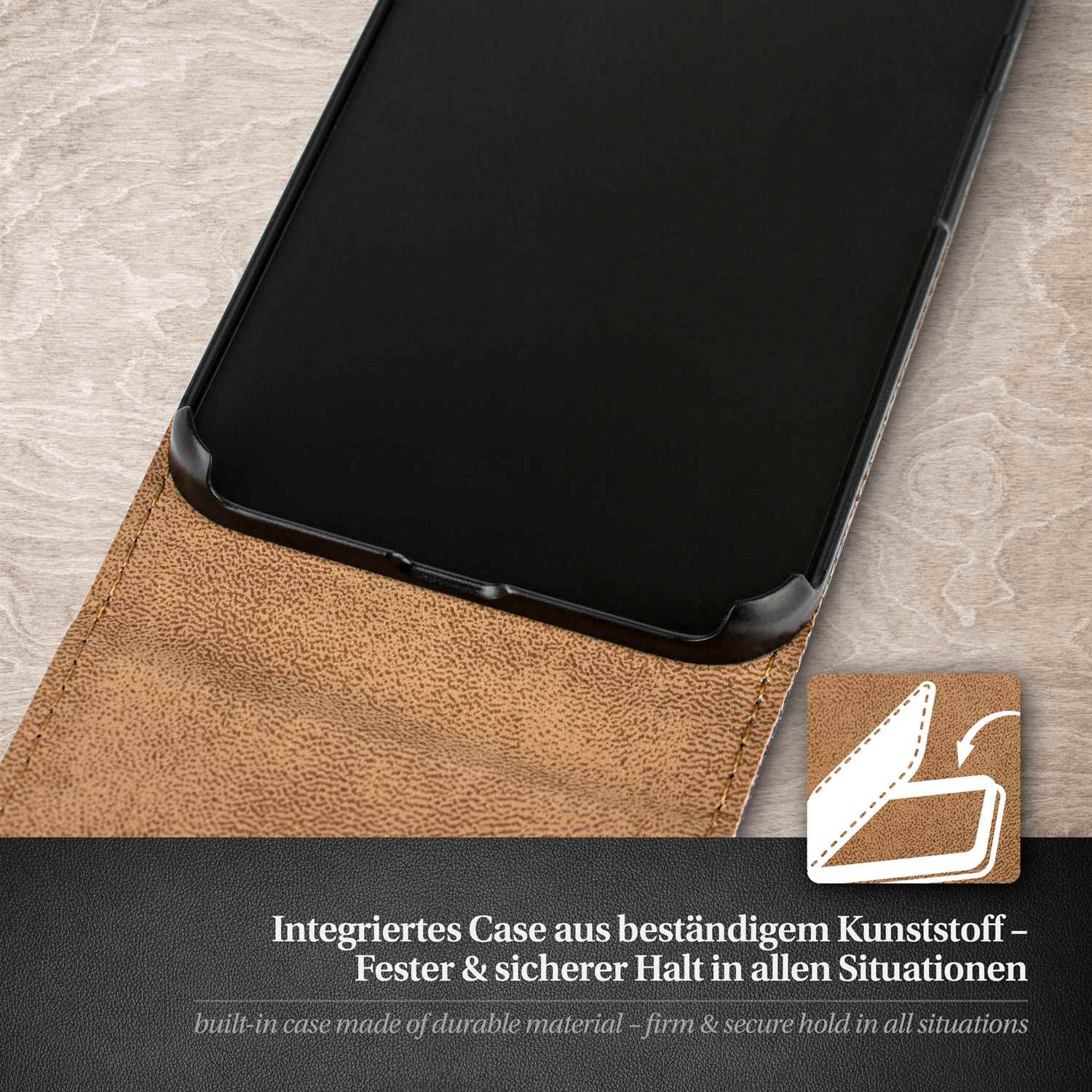 moex Flip Case Samsung Galaxy S4 Mini Klapphülle Leder Optik – Weiteres Produktbild 3