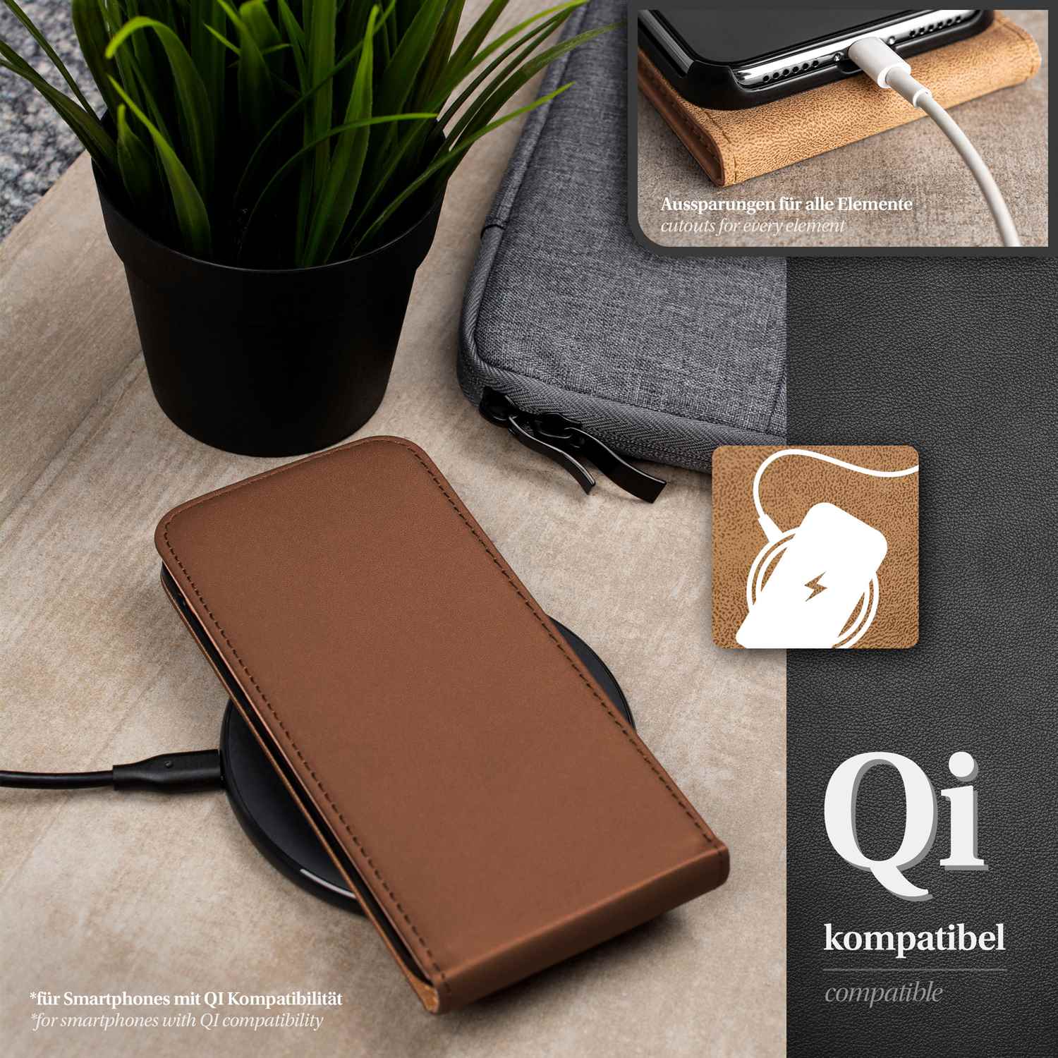 moex Flip Case Samsung Galaxy S4 Klapphülle Leder Optik – Weiteres Produktbild 5