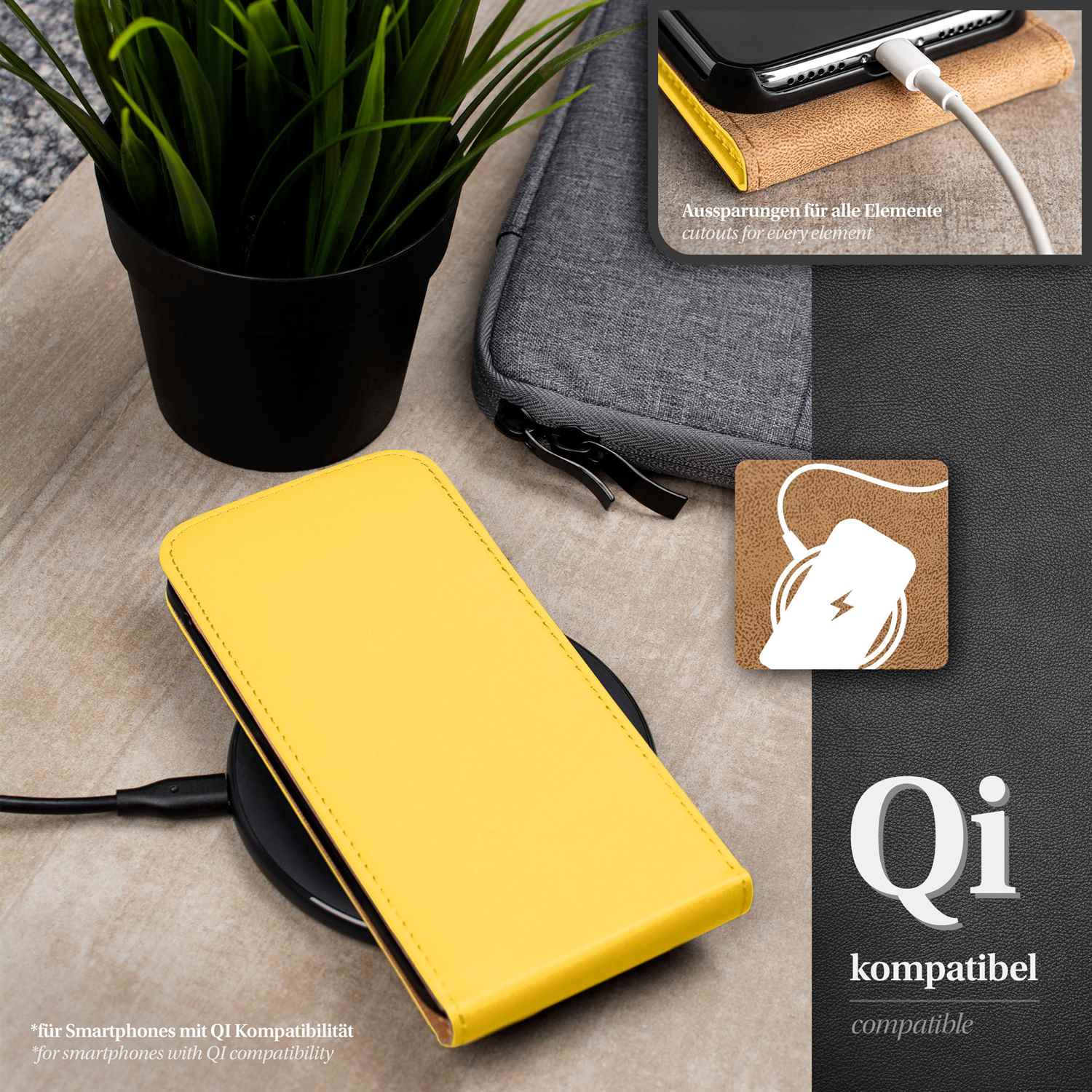 moex Flip Case Samsung Galaxy S4 Klapphülle Leder Optik – Weiteres Produktbild 5