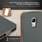 moex Flip Case Samsung Galaxy S4 Klapphülle Leder Optik – Produktbild 3