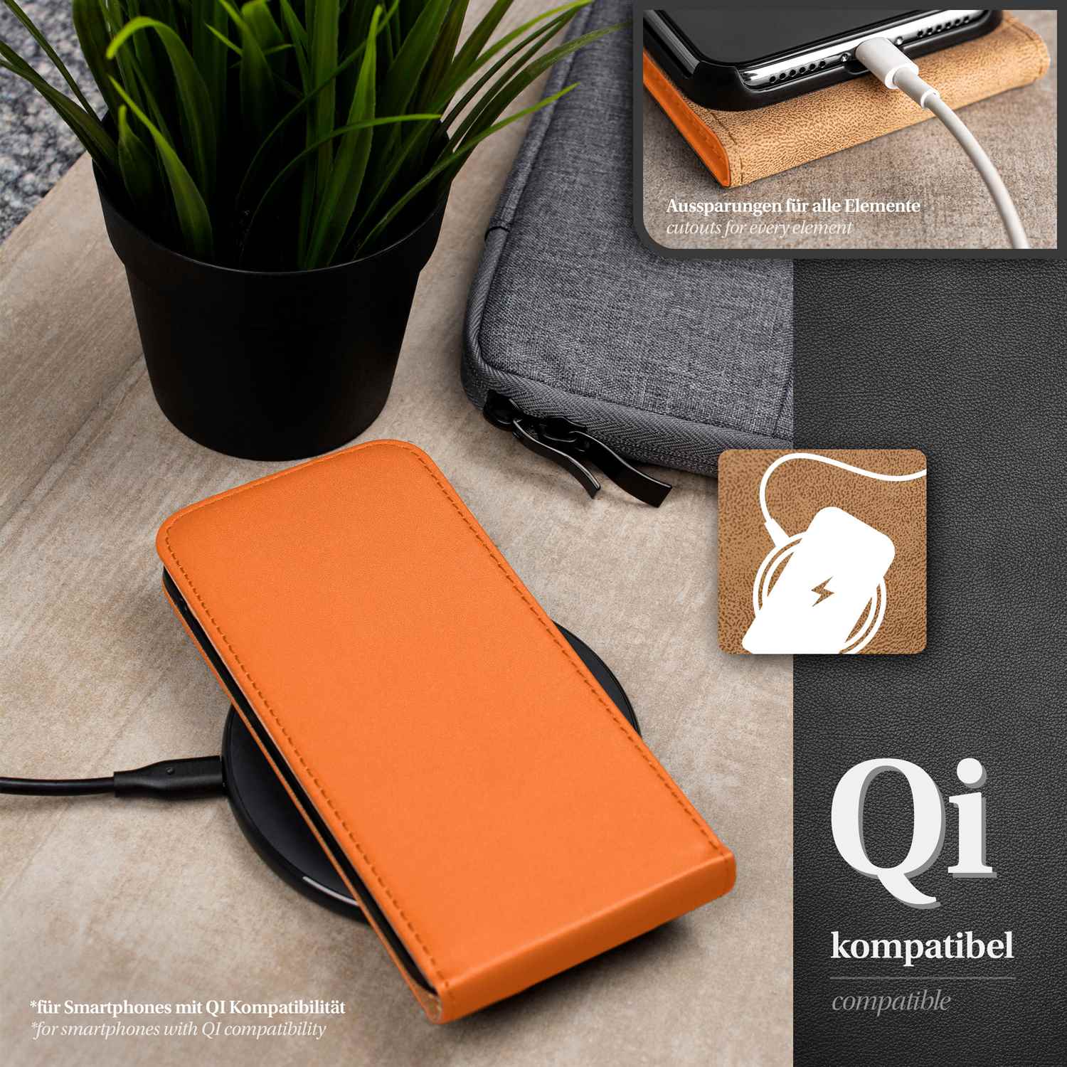 moex Flip Case Samsung Galaxy S4 Klapphülle Leder Optik – Weiteres Produktbild 5