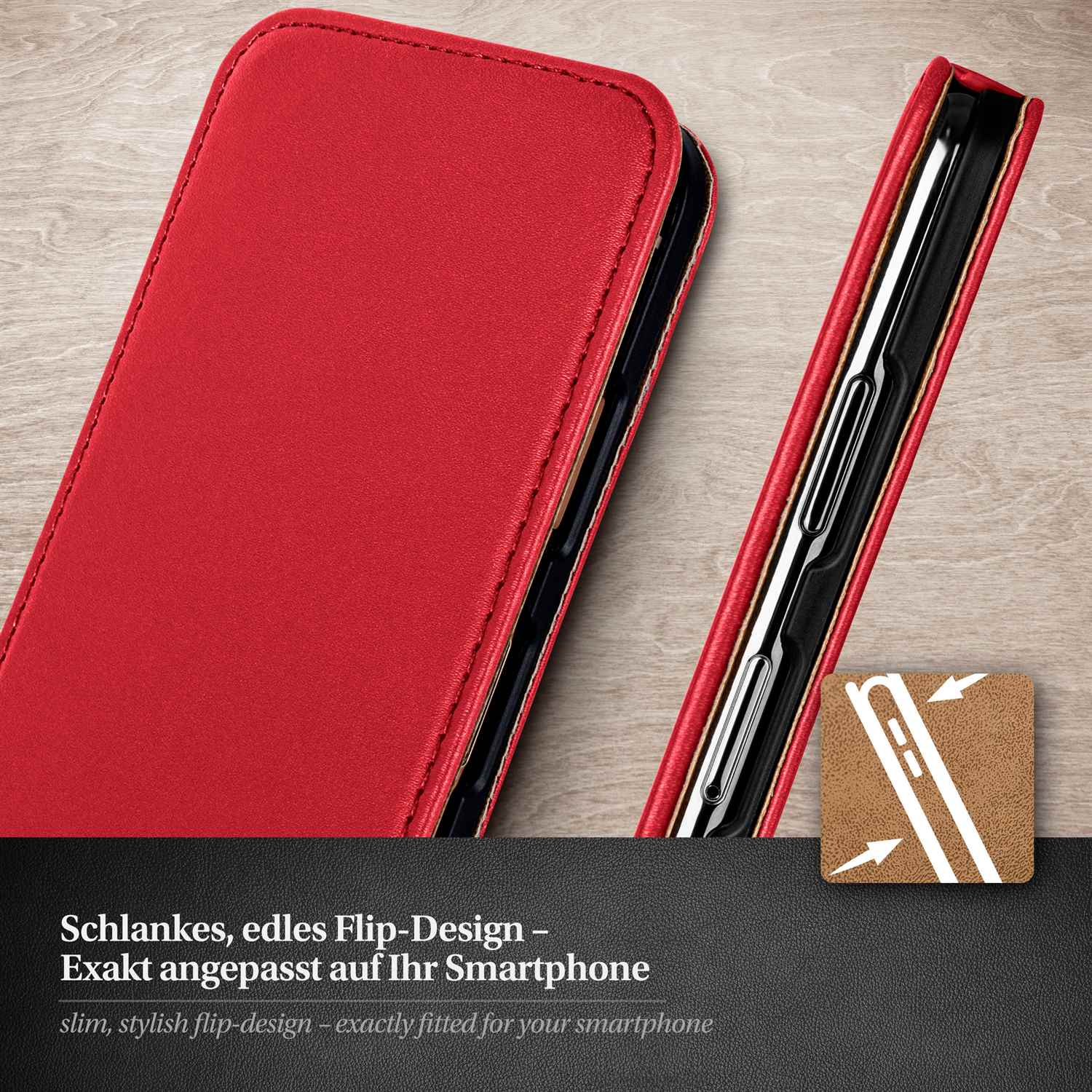 moex Flip Case Samsung Galaxy S4 Klapphülle Leder Optik – Weiteres Produktbild 1