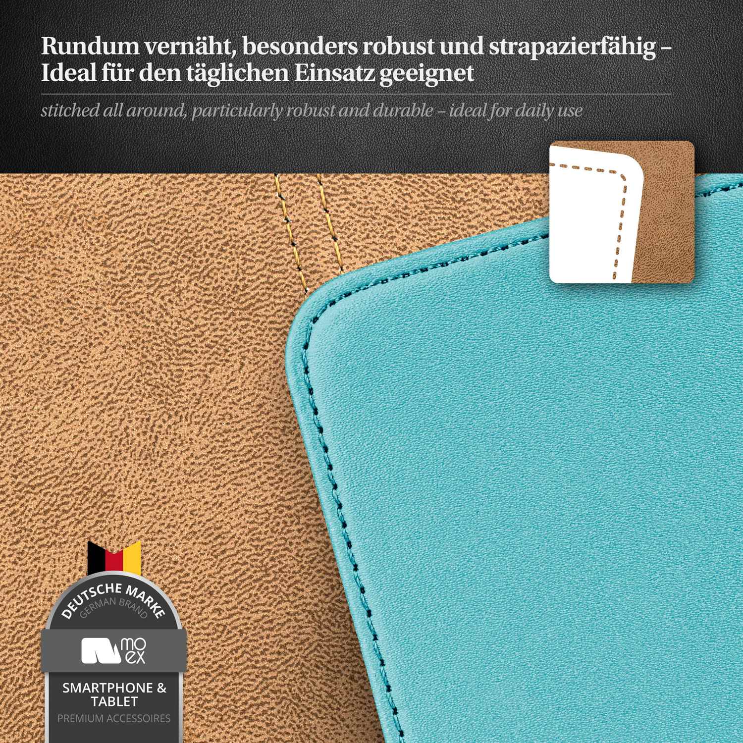 moex Flip Case Samsung Galaxy S4 Klapphülle Leder Optik – Weiteres Produktbild 4