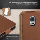moex Flip Case Samsung Galaxy S5 Mini Klapphülle Leder Optik – Weiteres Produktbild 3
