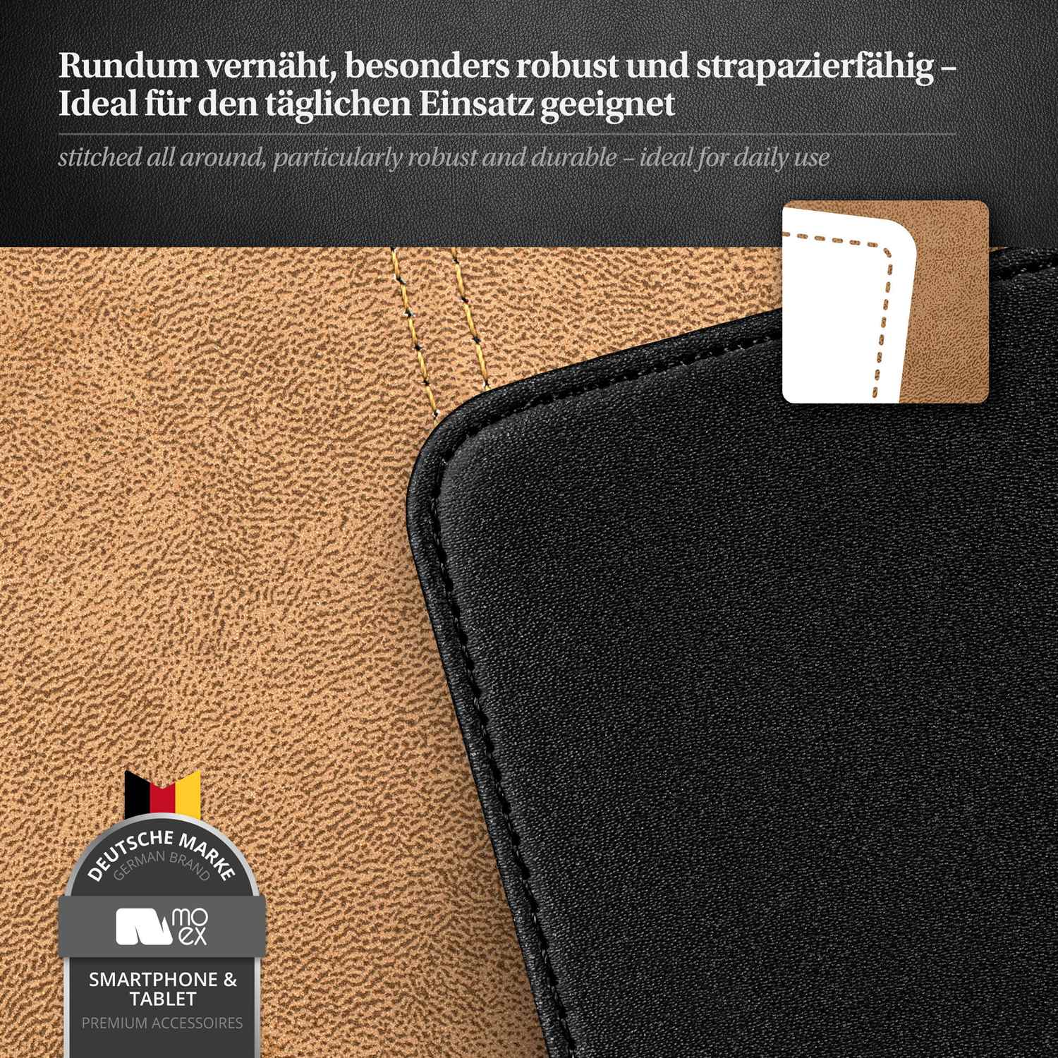 moex Flip Case Samsung Galaxy S5 Mini Klapphülle Leder Optik – Weiteres Produktbild 4