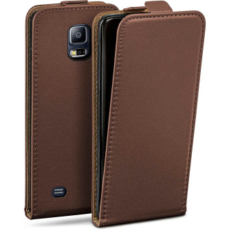 moex Flip Case Samsung Galaxy S5 Klapphülle Leder Optik – Oxide-Brown moex Flip Case Samsung Galaxy S5 Klapphülle Leder Optik – Oxide-Brown