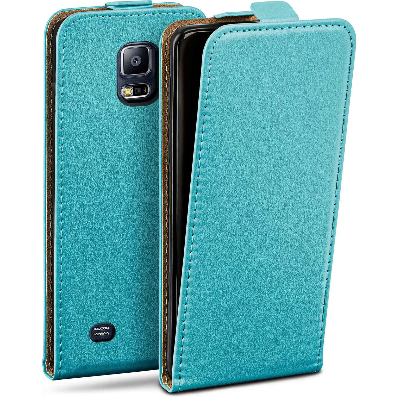 moex Flip Case Samsung Galaxy S5 Klapphülle Leder Optik – Weiteres Produktbild 1 moex Flip Case Samsung Galaxy S5 Klapphülle Leder Optik – Weiteres Produktbild 1