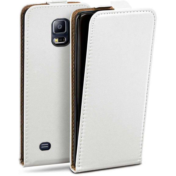 moex Flip Case Samsung Galaxy S5 Klapphülle Leder Optik – Weiteres Produktbild 1