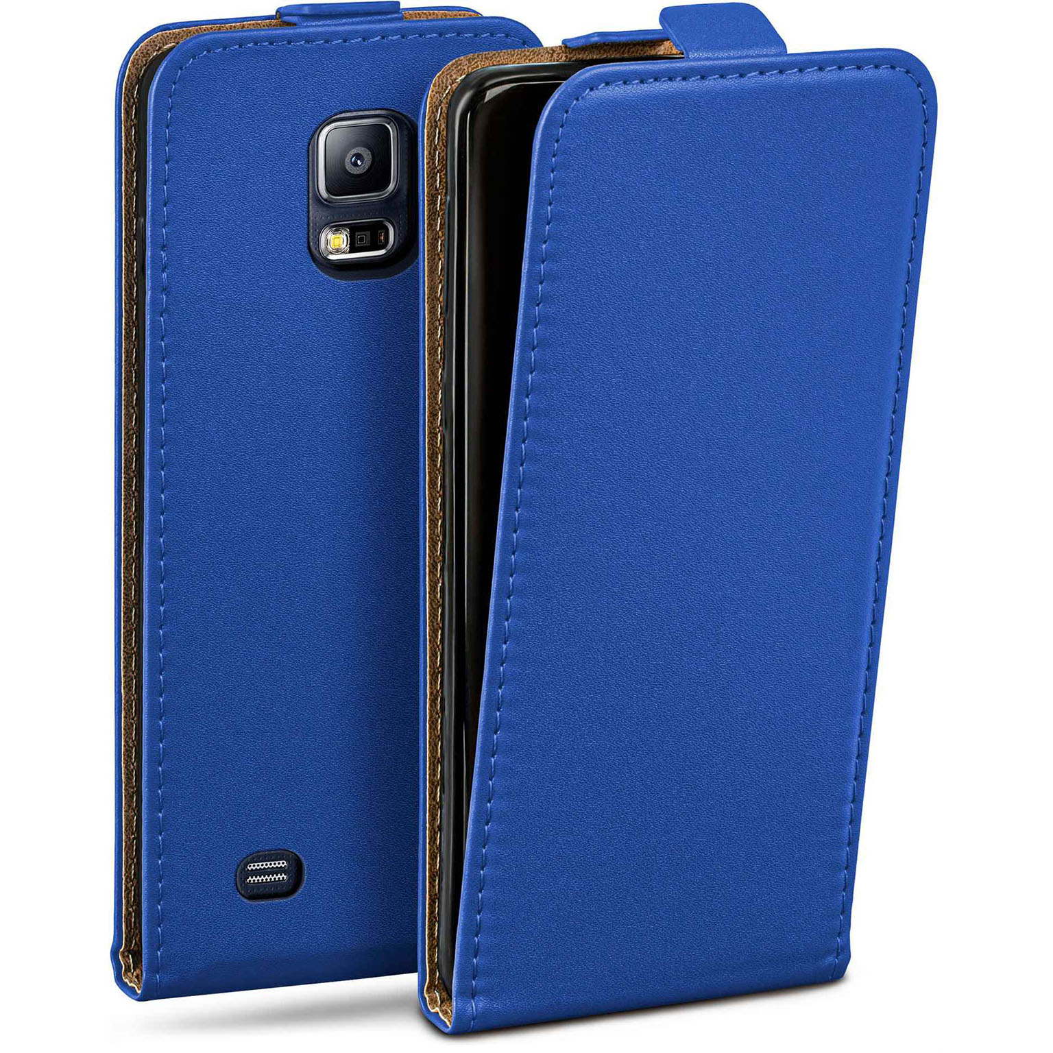 moex Flip Case Samsung Galaxy S5 Neo Klapphülle Leder Optik – Weiteres Produktbild 1 moex Flip Case Samsung Galaxy S5 Neo Klapphülle Leder Optik – Weiteres Produktbild 1